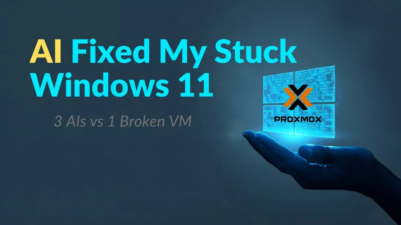 Can AI Be a System Administrator? Fixing a Stuck Windows 11 Upgrade
